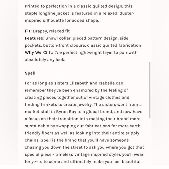 Spell Cha Cha Quilted Jacket Size XS - Picture 15 of 16